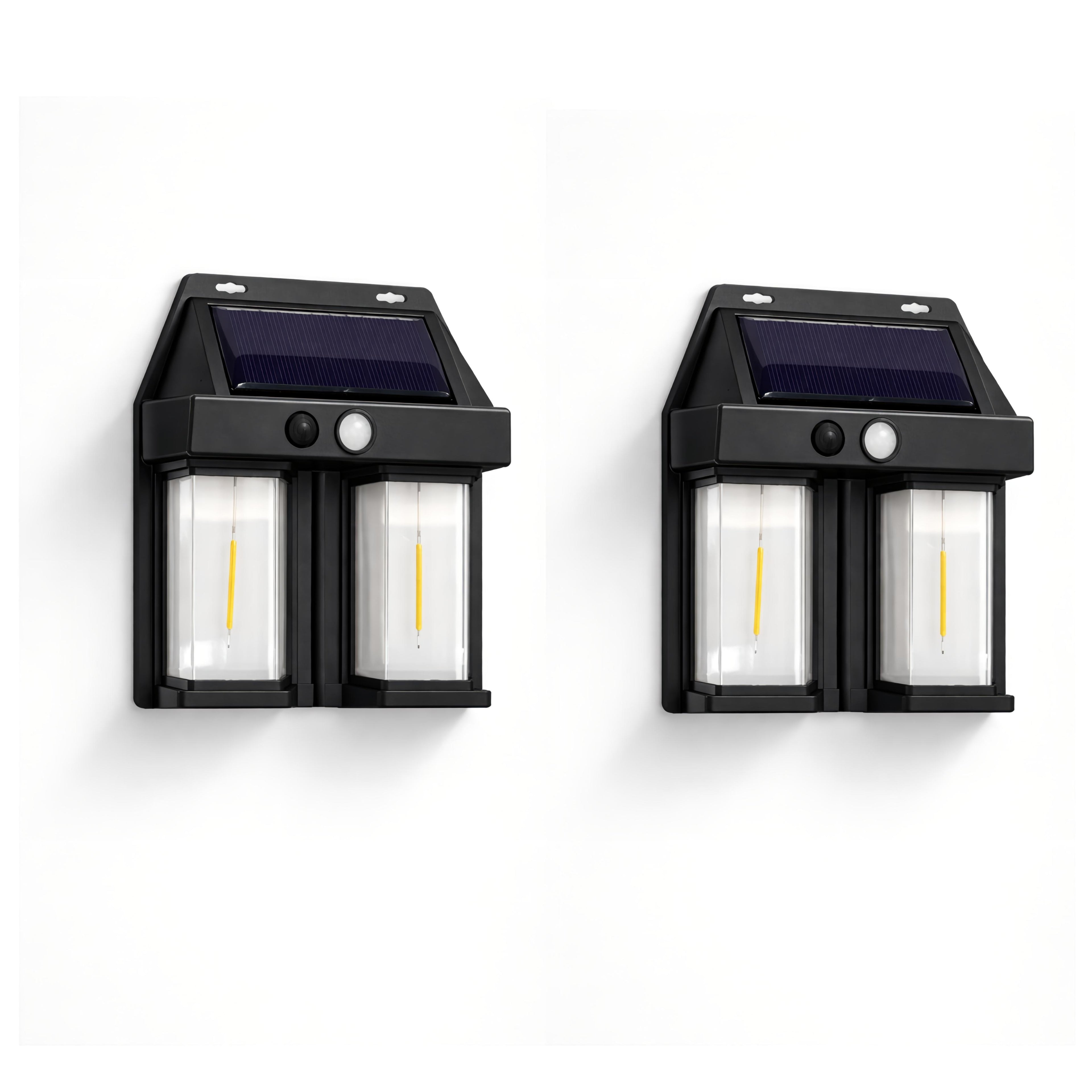 TWO SOLAR INTERACTION WALL LAMP (2 PC)