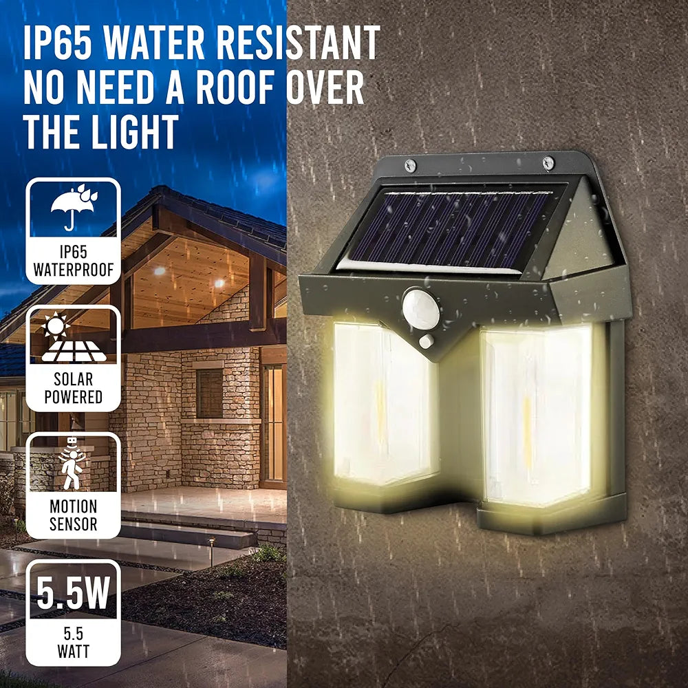 TWO SOLAR INTERACTION WALL LAMP (2 PC)