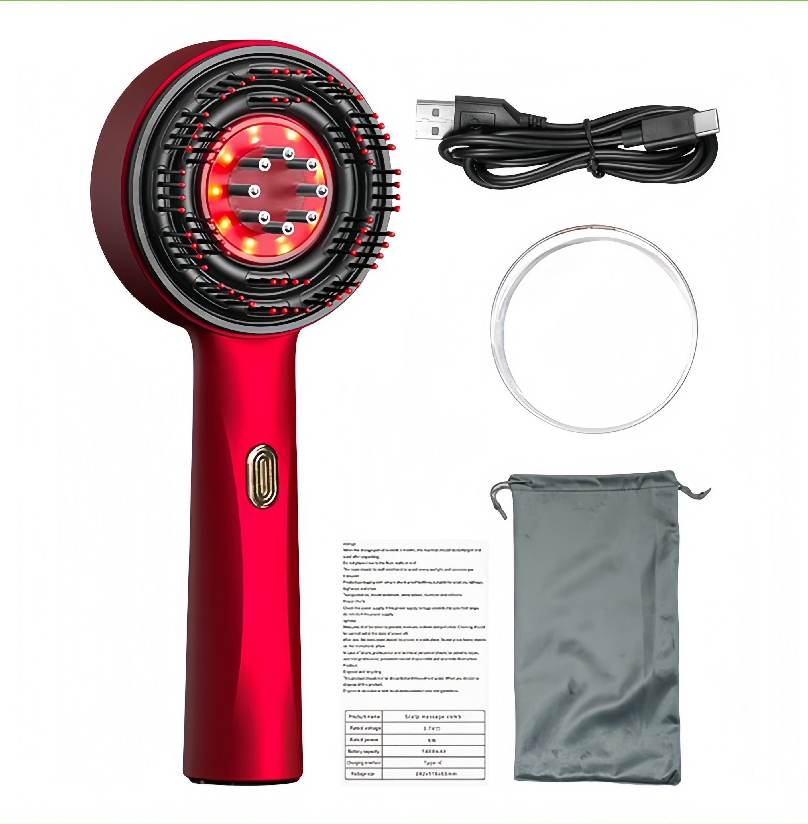 Oil Applicator Red Light Therapy Comb