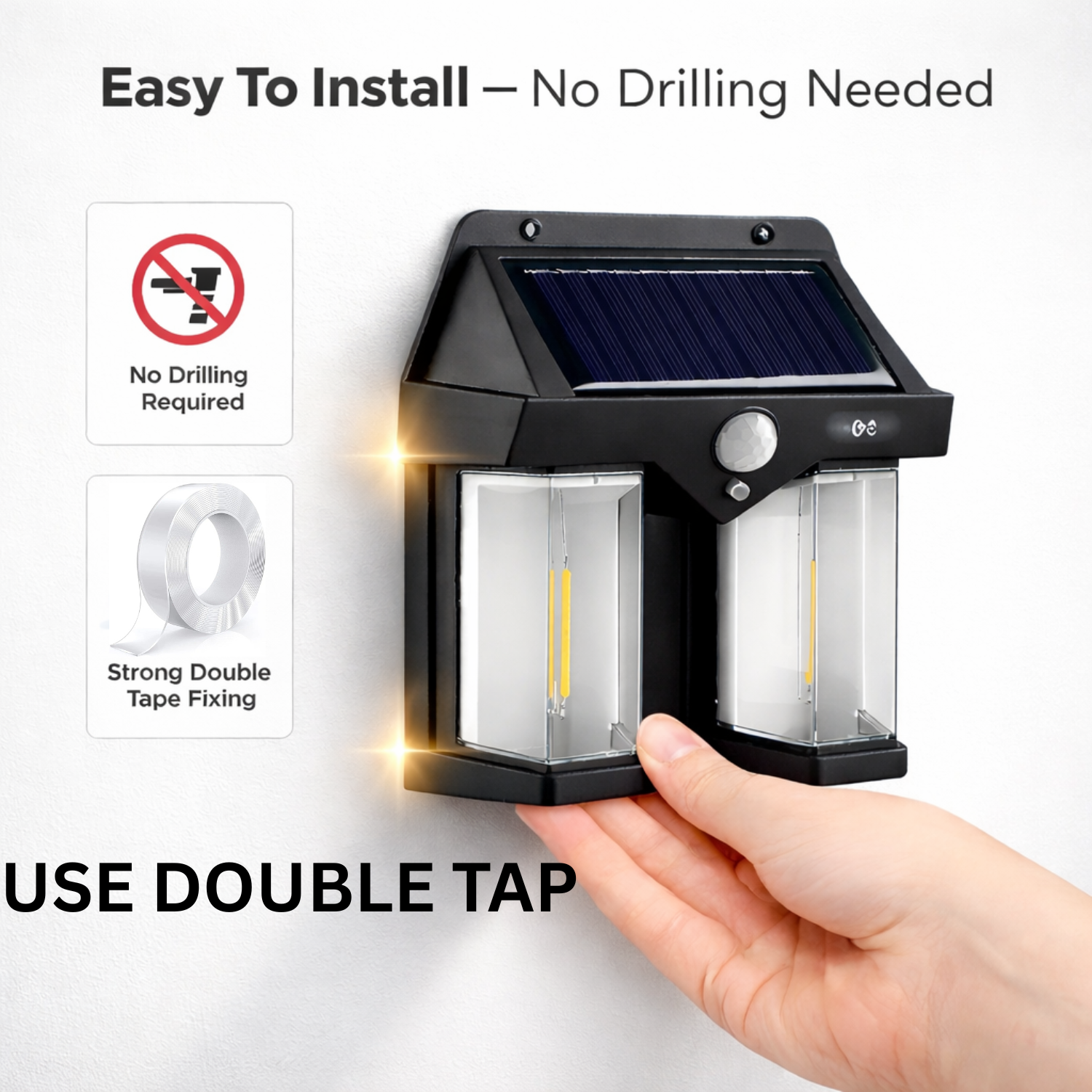 TWO SOLAR INTERACTION WALL LAMP (2 PC)