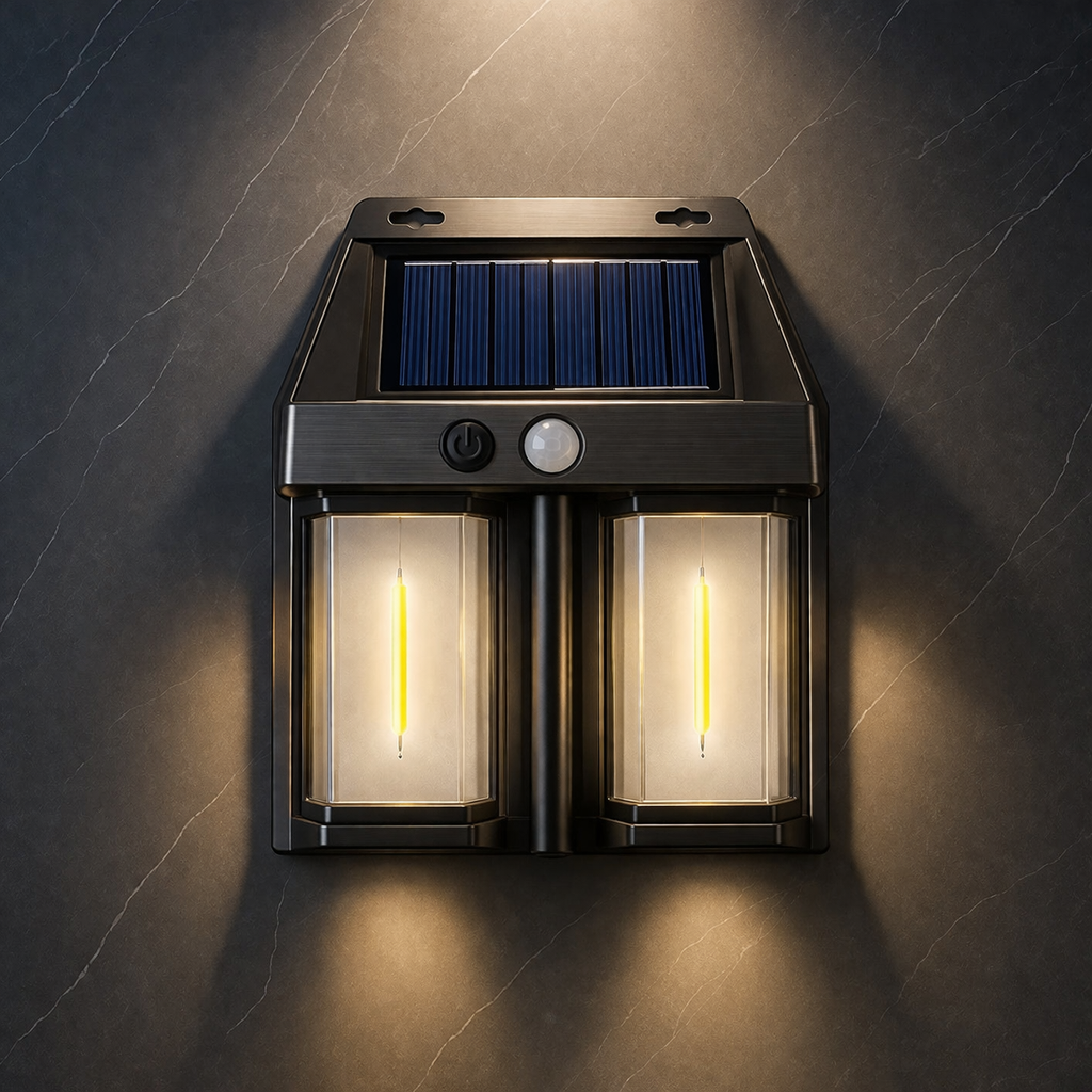 TWO SOLAR INTERACTION WALL LAMP (2 PC)