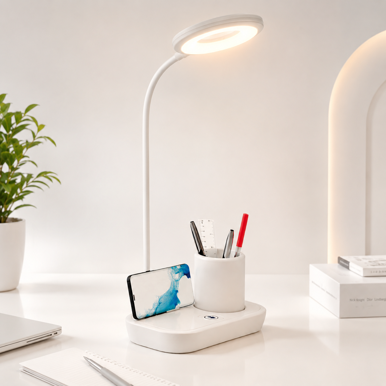 3 IN 1 LED LAMP (White, warm, natural light )